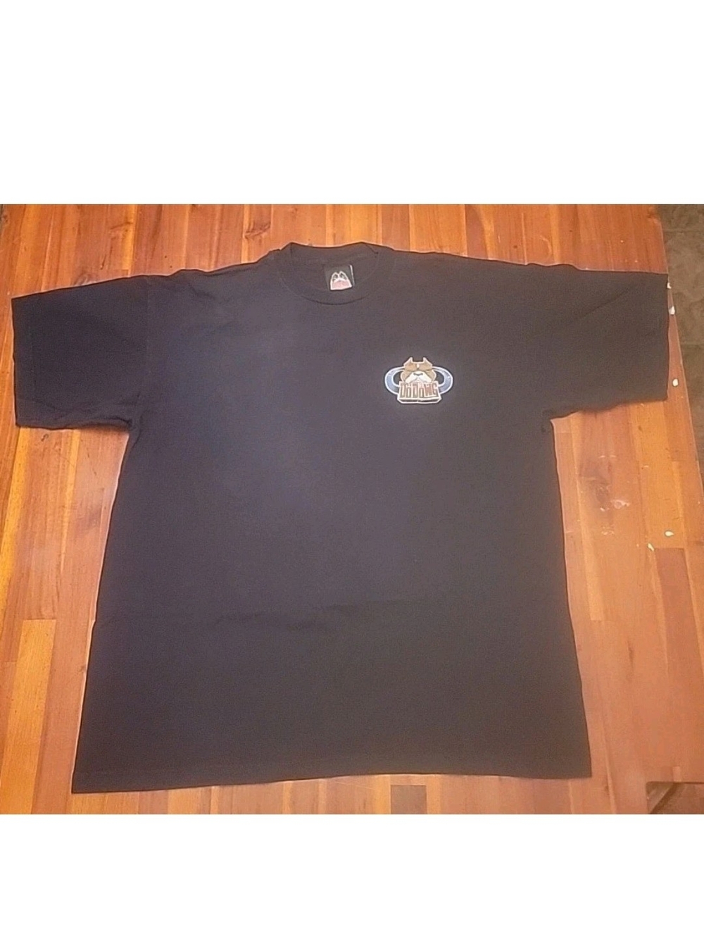 Vintage 1996 Top Dawg Rottweiler This Is My Planet T-Shirt XL Small Hole Armpit